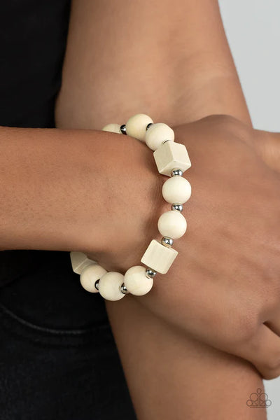 Timber Trendsetter ~ White Bracelet