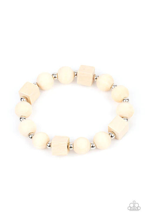 Timber Trendsetter ~ White Bracelet