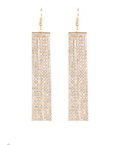 Top-Down Shimmer ~ Gold Earrings