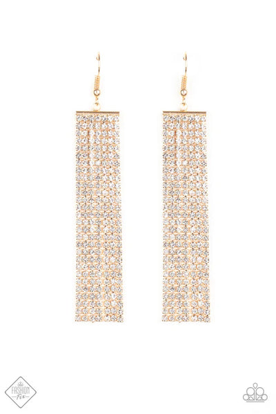 Top-Down Shimmer ~ Gold Earrings