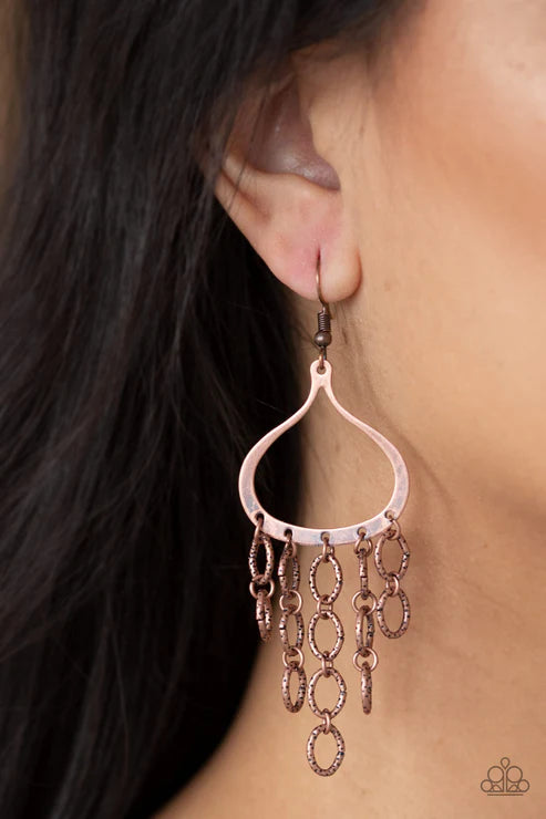 Total Net Revenue ~ Copper Earrings