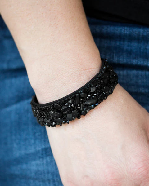 Totally Crushed It ~ Black Bracelet