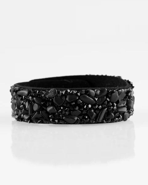 Totally Crushed It ~ Black Bracelet