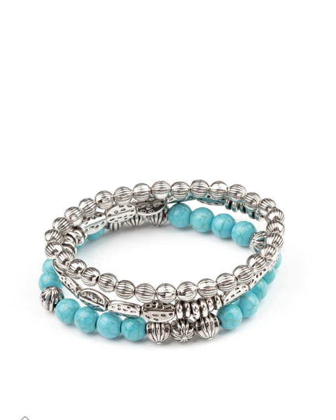 Trail Mix Mecca ~ Blue Bracelet