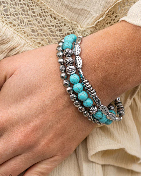 Trail Mix Mecca ~ Blue Bracelet