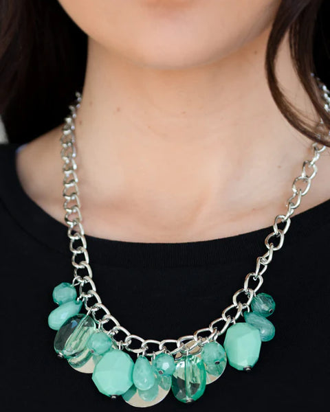 Treasure Shore ~ Green Necklace