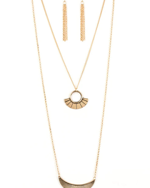 Tribal Trek ~ Gold Necklace