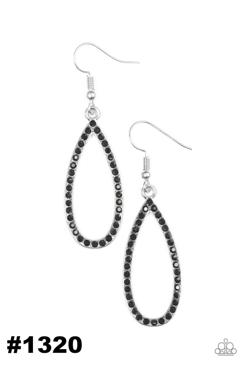 Twilight Shimmer ~ Black Earrings