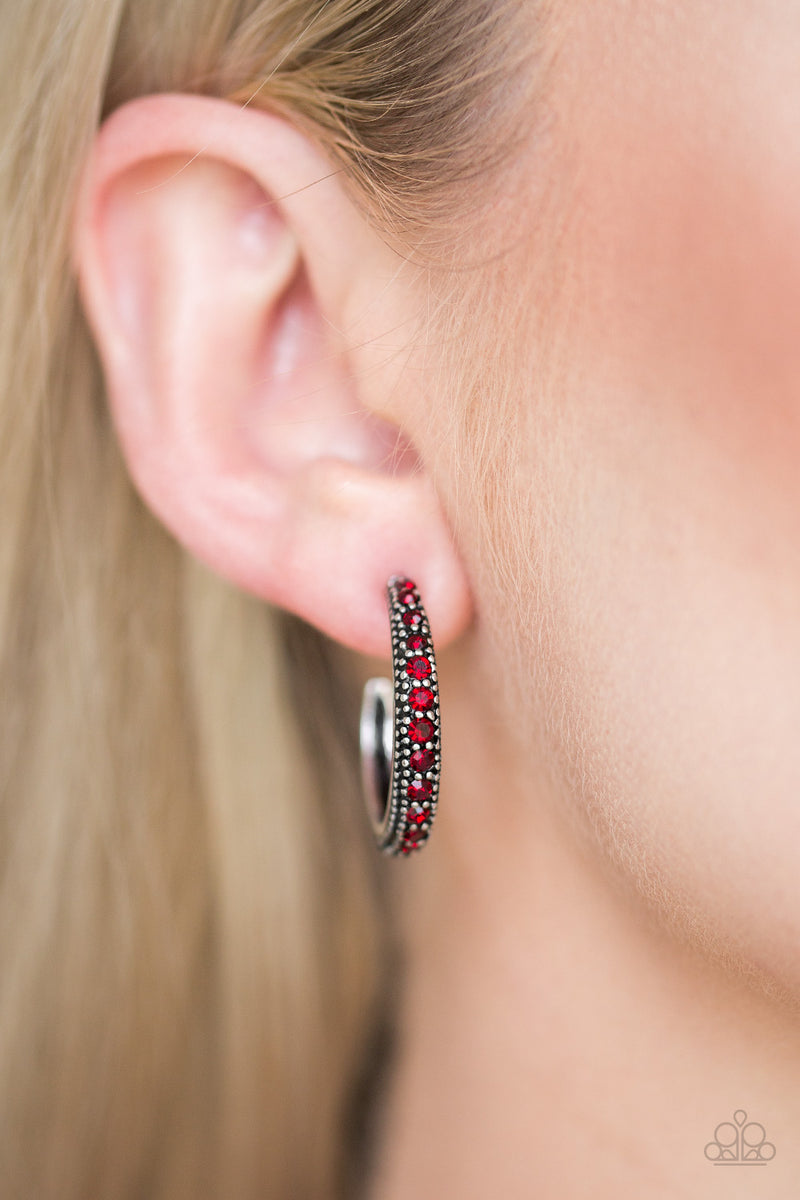 Twinkling Tinseltown ~ Red Earrings