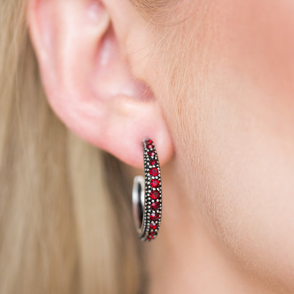 Twinkling Tinseltown ~ Red Earrings