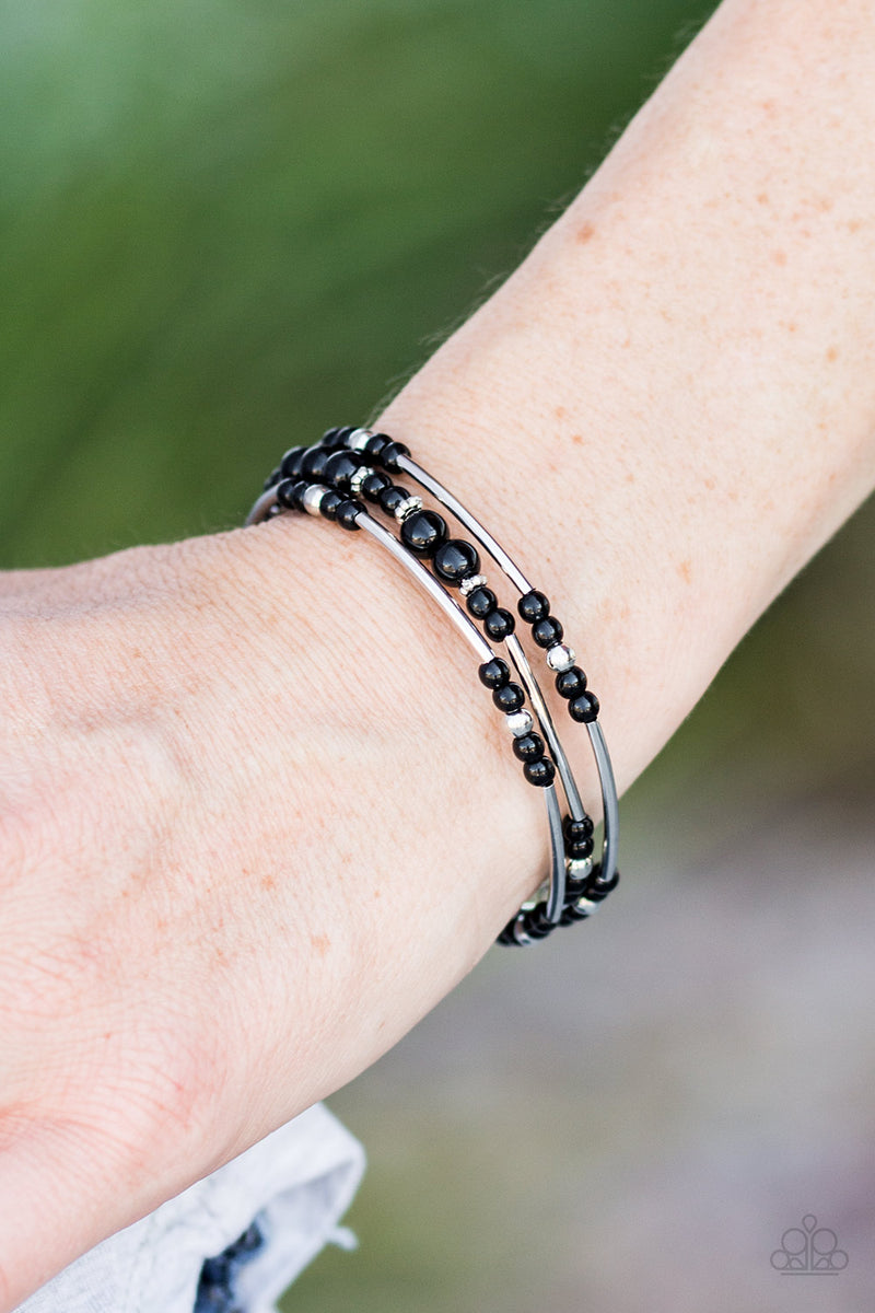 Twisting Tranquility ~ Black Bracelet