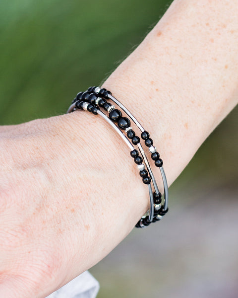 Twisting Tranquility ~ Black Bracelet