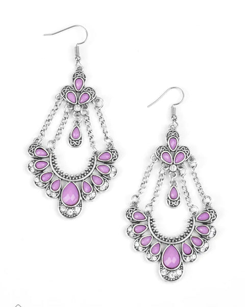 Unique Chic ~ Purple Earrings