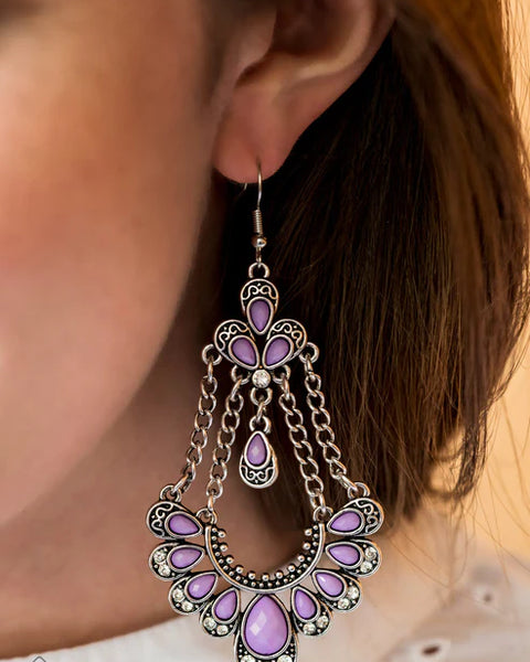 Unique Chic ~ Purple Earrings