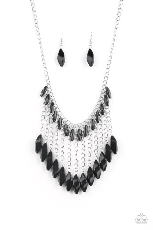 Venturous Vibes ~ Black Necklace