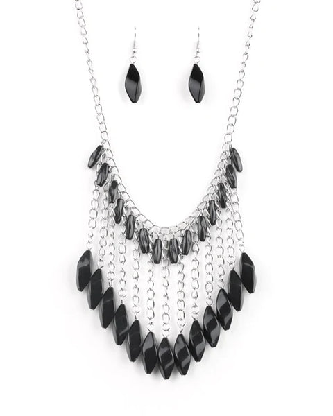 Venturous Vibes ~ Black Necklace