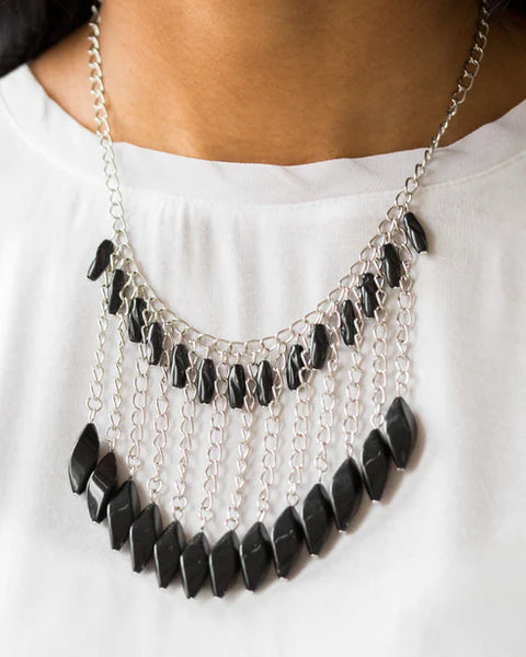 Venturous Vibes ~ Black Necklace