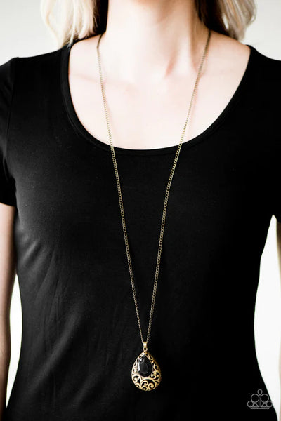 Voguish Vanity ~ Brass Necklace