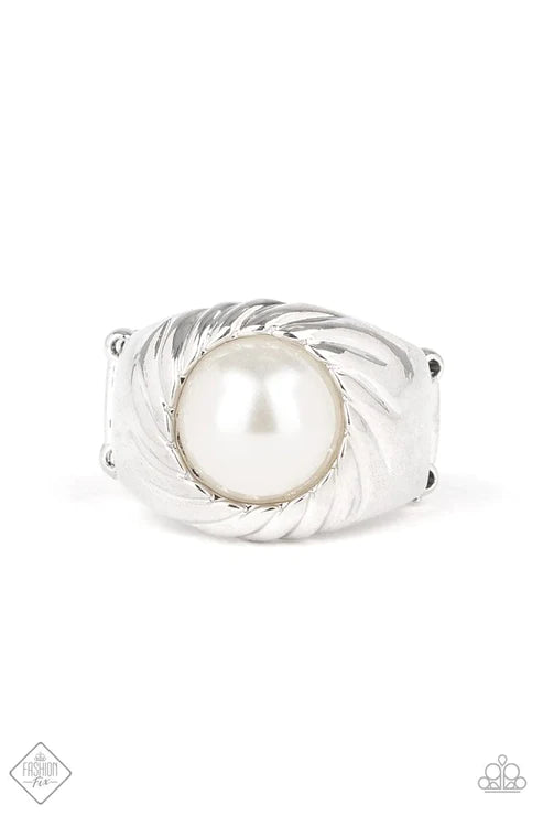 Wall Street Whimsical ~ White Ring