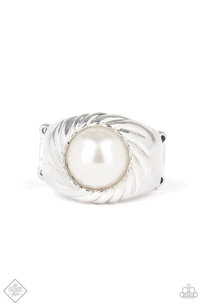 Wall Street Whimsical ~ White Ring