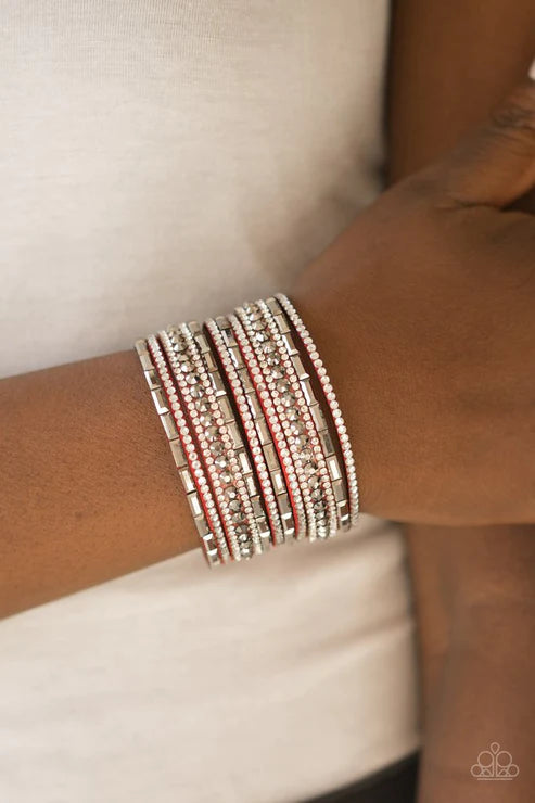 Wham Bam Glam ~ Red Bracelet