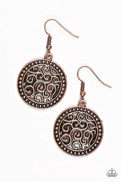 Whats VINE is VINE ~ Copper Earrings