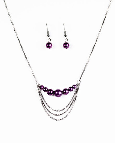 When Posh Comes To Shove ~ Purple Necklace