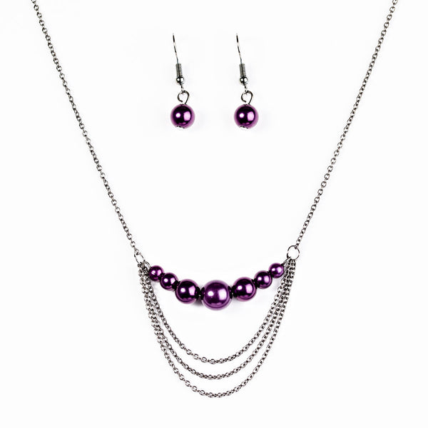 When Posh Comes To Shove ~ Purple Necklace