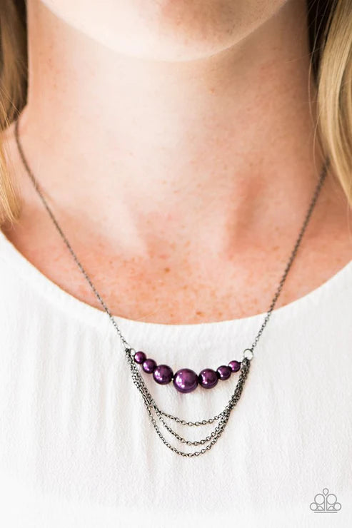 When Posh Comes To Shove ~ Purple Necklace