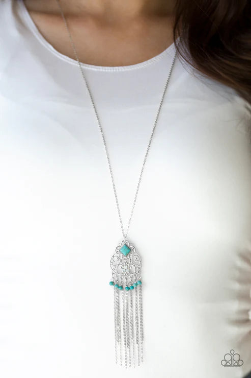 Whimsically Western ~ Blue Necklace