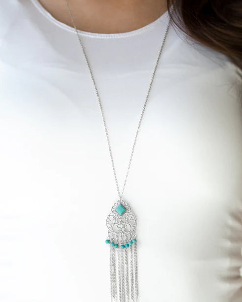 Whimsically Western ~ Blue Necklace