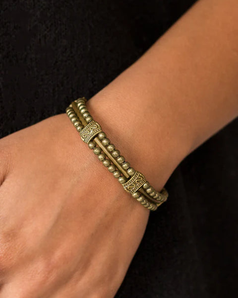 Wild Shine ~ Brass Bracelet