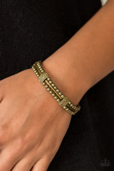 Wild Shine ~ Brass Bracelet