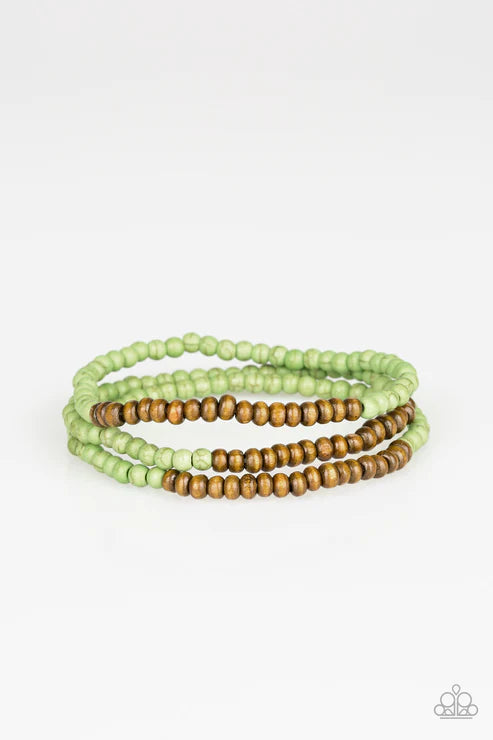 Woodland Wanderer ~ Green Bracelet