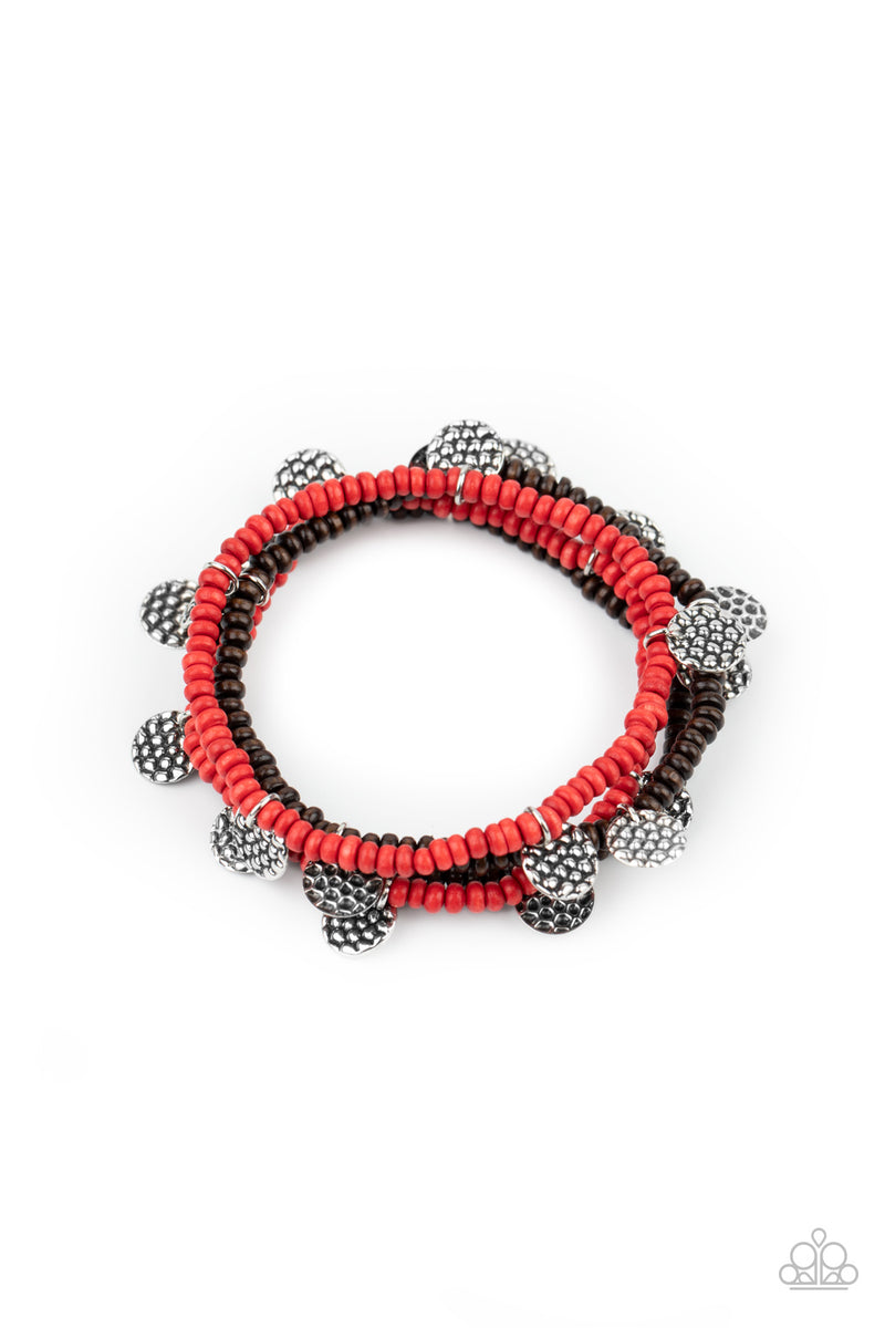 WOODnt Count It ~ Red Bracelet