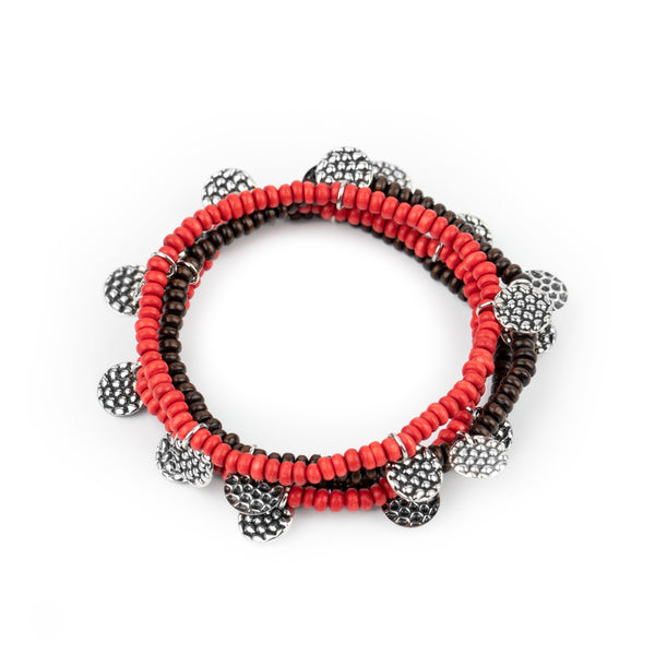 WOODnt Count It ~ Red Bracelet