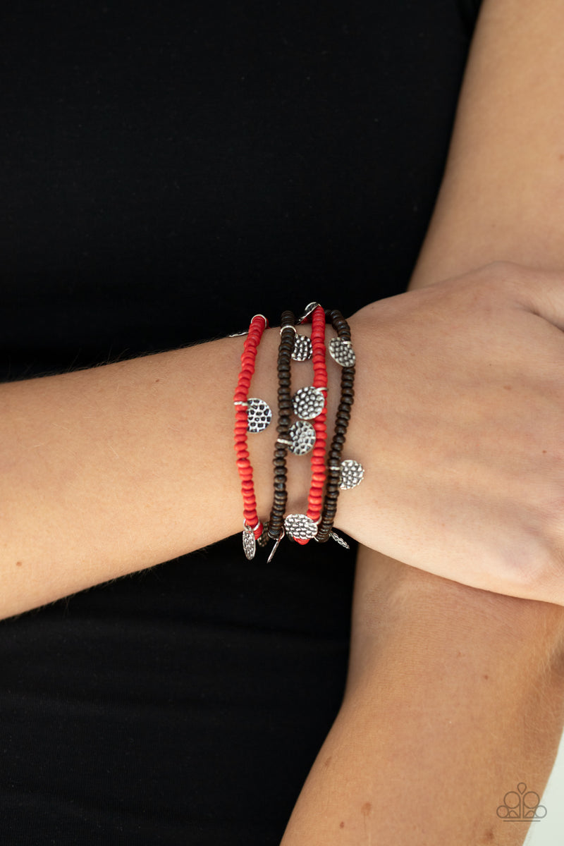 WOODnt Count It ~ Red Bracelet