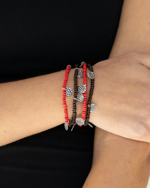 WOODnt Count It ~ Red Bracelet