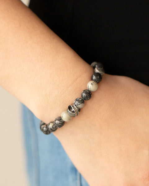 Zen Commandments ~ Black Bracelet