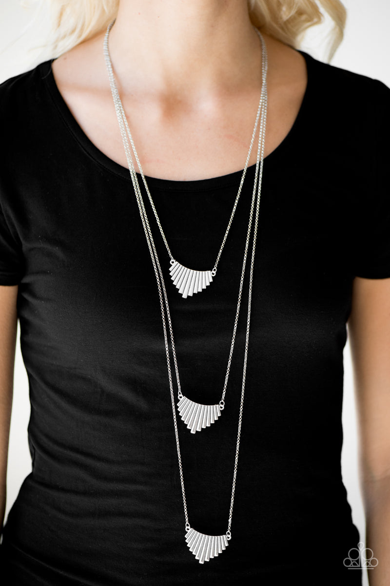 Uphill Battle ~ Silver Necklace