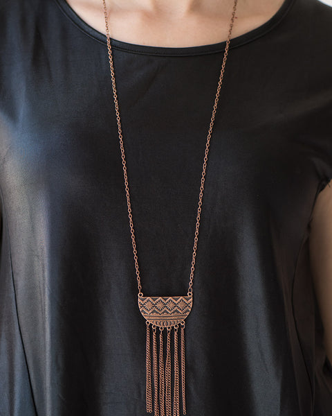 Incredibly Incan ~ Copper Long Necklace