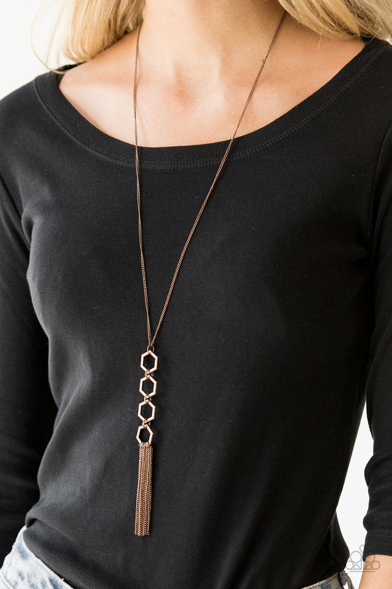 Ready, Set, Geo ~ Copper Necklace
