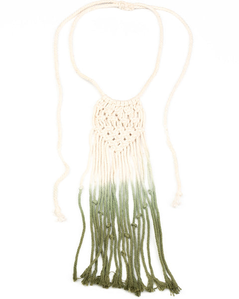 Surfin' The Net ~ Green Necklace