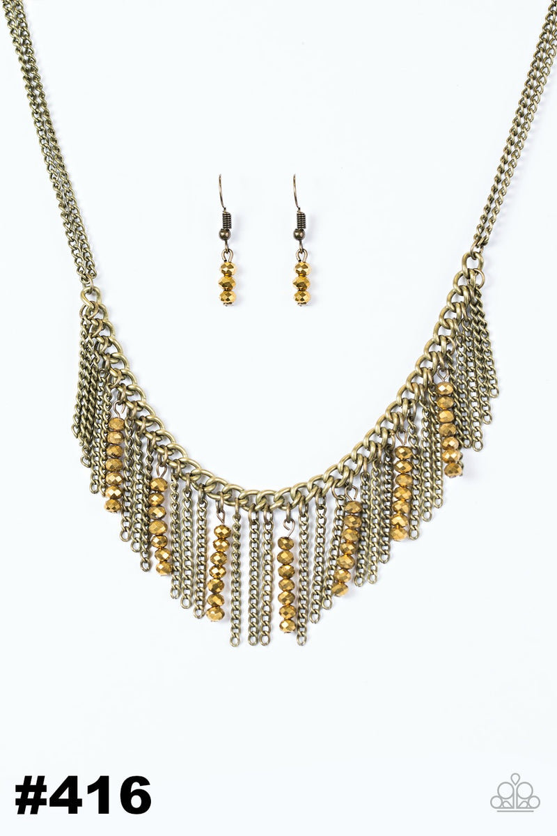 Metro Jungle ~ Brass Necklace