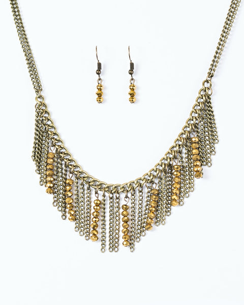 Metro Jungle ~ Brass Necklace
