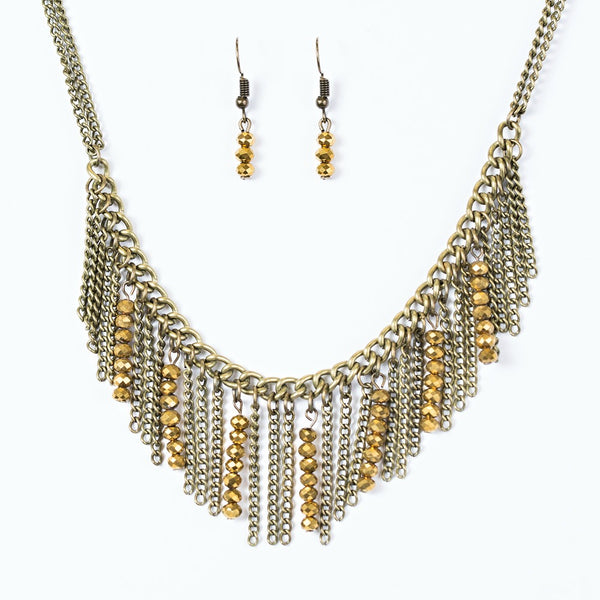 Metro Jungle ~ Brass Necklace