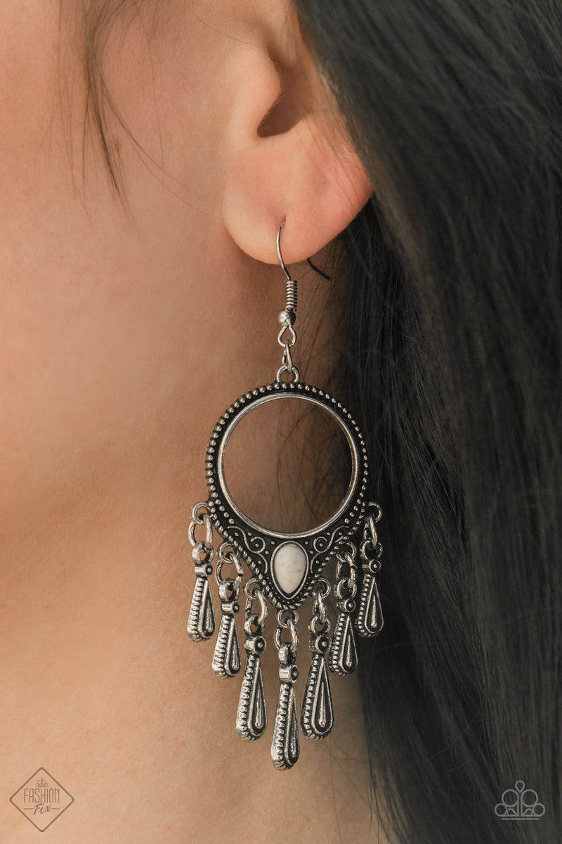Ranger Rhythm ~ White Earrings