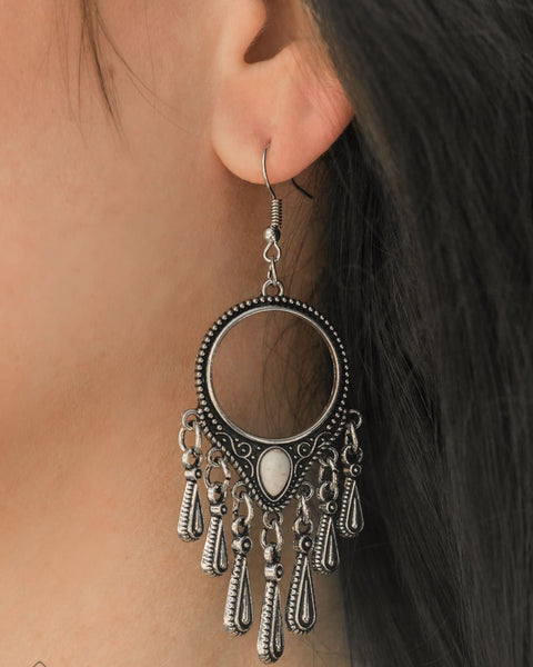 Ranger Rhythm ~ White Earrings