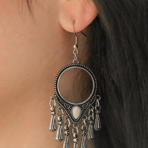 Ranger Rhythm ~ White Earrings