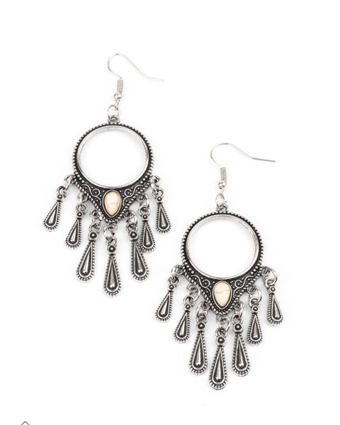Ranger Rhythm ~ White Earrings
